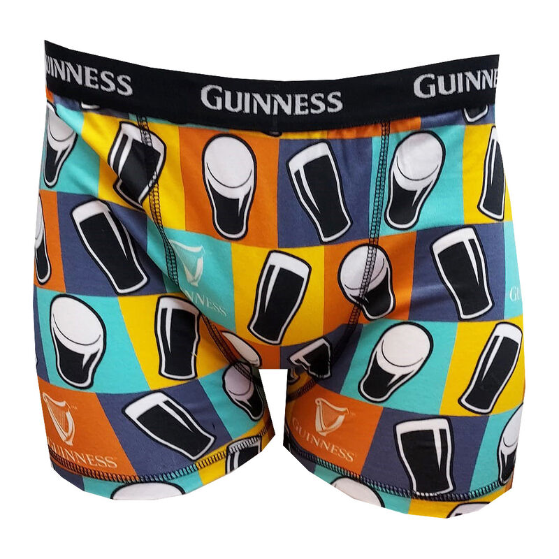 Official Guinness Boxer Shorts & Socks Gift Set, Multi Coloured Pint Design